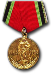 Jubileumsmedaille voor 20 jaar Overwinning in de Grote Vaderlandse Oorlog van 1941-1945