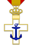 Naval Merit Cross in White