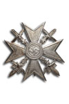 Spanish Cross, Silver with Swords