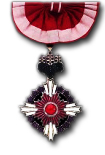 Grootlint van de Orde van de Rijzende Zon met Pauwlonia bloesems