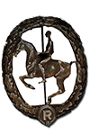 German Equestrian Badge in Bronze
