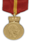 King's Medal for Civilian Merit in gold
